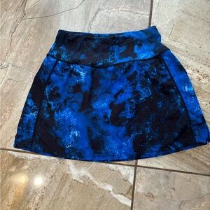 Mini Blue and Black tennis Skirt for Casual Wear